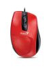 Egér, vezetékes, optikai, normál méret, USB, GENIUS DX-150X, piros (GEEDX150XR)