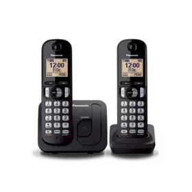   Telefon, vezeték nélküli, telefonpár, PANASONIC KX-TGC212PDB Duo, fekete (GTTG212PDB)
