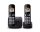 Telefon, vezeték nélküli, telefonpár, PANASONIC KX-TGC212PDB Duo, fekete (GTTG212PDB)