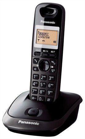 Telefon, vezeték nélküli, PANASONIC KX-TG2511HGT, fekete (GTTG2511T)