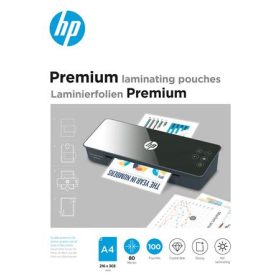   Meleglamináló fólia, 80 mikron, A4, fényes, 100 db, HP Premium (HPF9123)