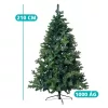 3D műfenyő fém talppal-210cm