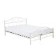Mimi Fém ágykeret ajándék ágyráccsal 160x200cm, fehér