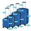 4 db-os merev falú bőrönd szett - kék