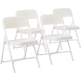 Párnázott összecsukható szék 4db-os, fehér