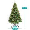 Timeless Tools LED-es műfenyő több típusban, melegfehér-100 LED-es, 120 cm