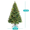 Timeless Tools LED-es műfenyő több típusban, melegfehér-180 LED-es, 150 cm