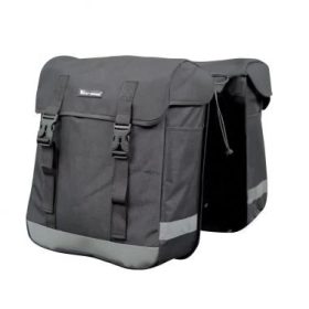 Kétoldalas kerékpártáska, fekete