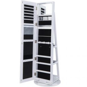   Forgatható ékszer és táskatartó egész alakos tükörrel