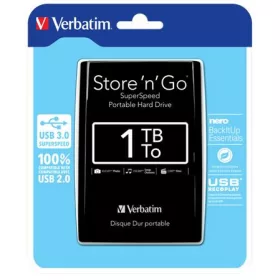   2,5 HDD (merevlemez), 1TB, USB 3.0, VERBATIM, fekete (HV1TMUF)