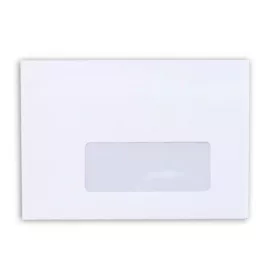   Boríték, LC6, öntapadó, jobb ablakos, VICTORIA PAPER (IBI04)