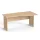 Íróasztal, íves, jobbos, laplábbal, 160x80 cm, MAYAH Freedom SV-23,  tölgy (IBXA23T)