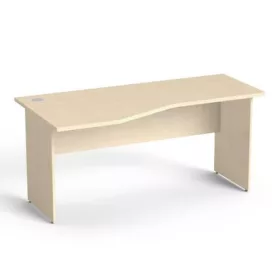   Íróasztal, íves, balos, laplábbal, 160x80 cm, MAYAH Freedom SV-24, juhar (IBXA24J)
