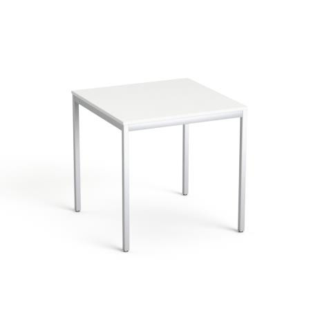 Általános asztal fémlábbal, 75x75 cm, MAYAH Freedom SV-37, fehér (IBXA37F)