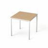 Általános asztal fémlábbal, 75x75 cm, MAYAH Freedom SV-37, kőris (IBXA37K)
