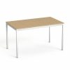 Általános asztal fémlábbal, 75x130 cm, MAYAH Freedom SV-38, kőris (IBXA38K)