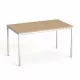 Általános asztal fémlábbal, 75x130 cm, MAYAH Freedom SV-38, kőris (IBXA38K)