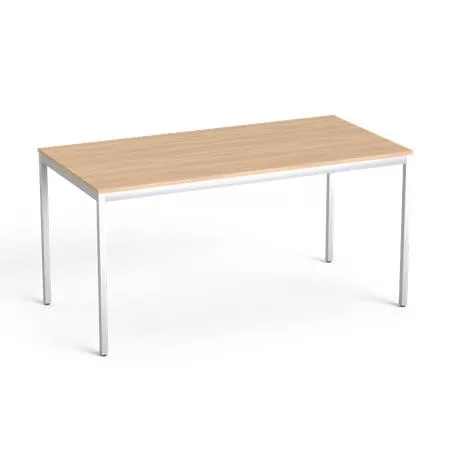 Általános asztal fémlábbal, 75x150 cm, MAYAH Freedom SV-39,  tölgy (IBXA39T)