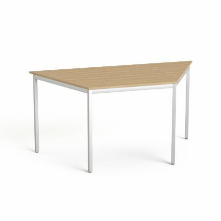 Általános asztal fémlábbal, trapéz alakú, 75x150/75 cm, MAYAH Freedom SV-41, kőris (IBXA41K)
