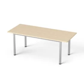   Tárgyalóasztal, szürke fémlábbal, 80x190 cm, MAYAH Freedom SV-42 juhar (IBXA42J)