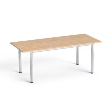 Tárgyalóasztal, szürke fémlábbal, 80x190 cm, MAYAH Freedom SV-42  tölgy (IBXA42T)