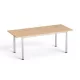 Tárgyalóasztal, szürke fémlábbal, 80x190 cm, MAYAH Freedom SV-42  tölgy (IBXA42T)