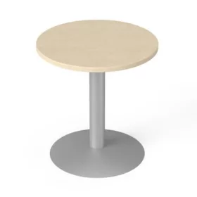   Tárgyalóasztal, kör, szürke fémlábbal, O 60 cm, MAYAH Freedom SV-57, juhar (IBXA57J)