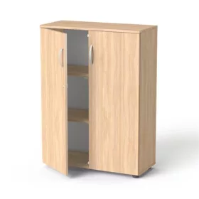   Szekrény, 3 rendező magas, kétajtós, polcokkal, MAYAH Freedom SV-06,  tölgy (IBXSZ06T)