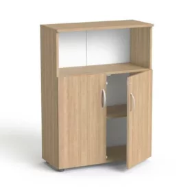   Szekrény, 3 rendező magas, kombinált, polcos, MAYAH Freedom SV-09, kőris (IBXSZ09K)