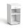 Szekrény, asztalmagas, fiókos, nyitott polcos, MAYAH Freedom SV-14, fehér (IBXSZ14F)