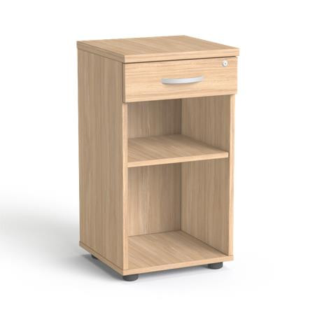 Szekrény, asztalmagas, fiókos, nyitott polcos, MAYAH Freedom SV-14,  tölgy (IBXSZ14T)