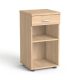 Szekrény, asztalmagas, fiókos, nyitott polcos, MAYAH Freedom SV-14,  tölgy (IBXSZ14T)