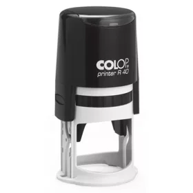   Bélyegző, kör, COLOP Printer R 40, fekete cserepárnával (IC1034000)