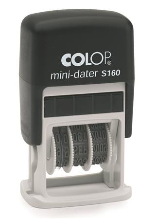 Dátumbélyegző, COLOP S 160, kék párna (IC1051660)