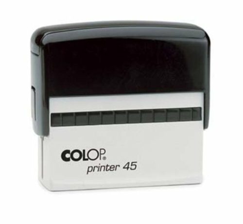 Bélyegző, COLOP Printer 45, fekete párnával (IC1264500)