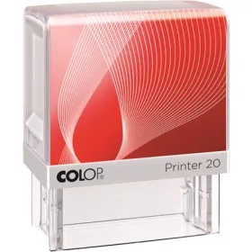   Bélyegző, COLOP Printer IQ 20 fehér ház - fekete párnával (IC1462016)