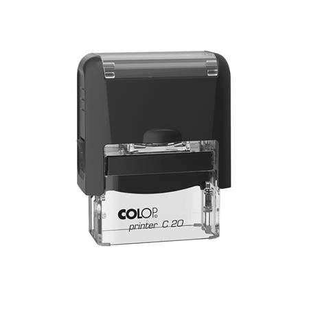 Bélyegző, COLOP Printer C 20, kék cserepárnával (IC1522007)