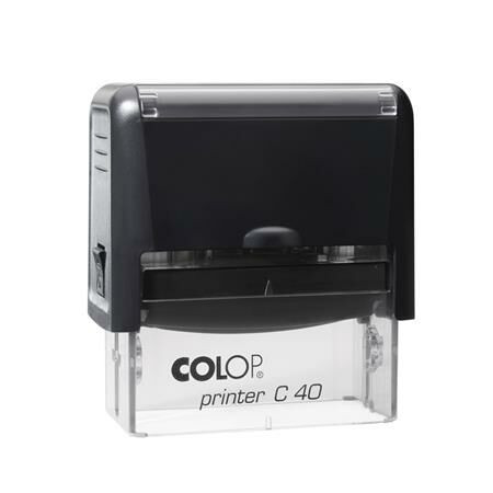 Bélyegző, COLOP Printer C 40, fekete cserepárnával (IC1524000U)
