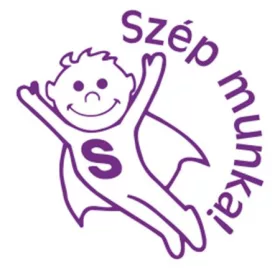   Bélyegző, motivációs, Szép munka!, COLOP N43-kék, lila (IC18034301)
