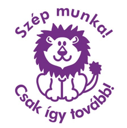 Bélyegző, motivációs, Szép munka! Csak így tovább!, COLOP N43-kék, lila (IC18034306)