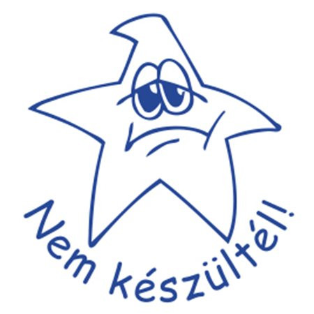 Bélyegző, motivációs, Nem készültél!, COLOP N43-kék, kék (IC18034308)