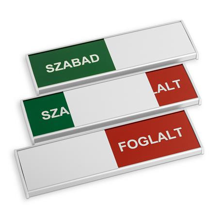 Információs tábla, 200x62 mm, ANTRA Szabad-Foglalt (IC28080321)