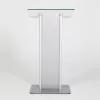 Előadói pulpitus, üveg fedlap, előlappal, 111 cm (IC3246)