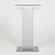 Előadói pulpitus, üveg fedlap, előlappal, 111 cm (IC3246)