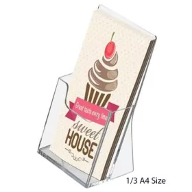 Prospektustartó, asztali, 1 rekeszes, 1/3 A4 (IC4110X)