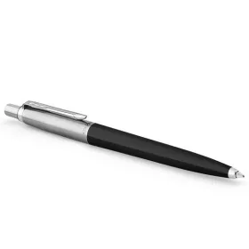   Golyóstoll, 0,7 mm, ezüst színű klip, fekete tolltest, PARKER Royal Jotter Originals, kék (ICPJRBPF)