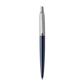   Golyóstoll, 0,7 mm, ezüst színű klip, royal kék tolltest, PARKER, Royal Jotter, kék (ICPJRBPK)