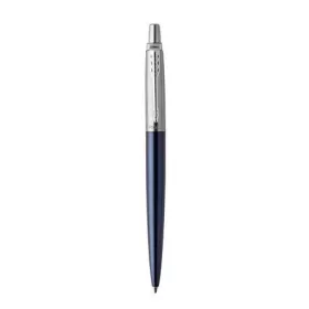   Golyóstoll, 0,7 mm, ezüst színű klip, royal kék tolltest, PARKER, Royal Jotter, kék (ICPJRBPK)