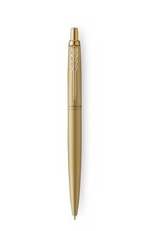 Golyóstoll, 0,7 mm, nyomógombos, arany színű klip, arany tolltest, PARKER, Royal Jotter XL, kék (ICPJRXLA)