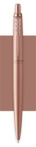 Golyóstoll, 0,7 mm, nyomógombos, rózsaszín klip, rózsaszín tolltest, PARKER, Royal Jotter XL, kék (ICPJRXLR)